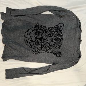 COPY - Badass rock and republic studded tiger sweater